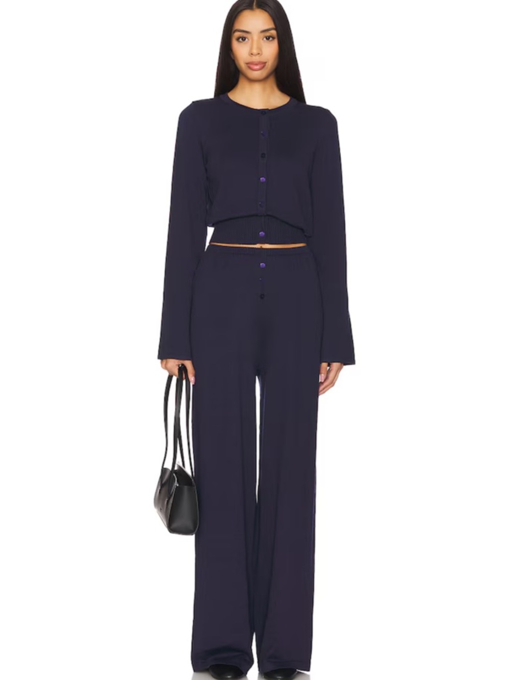 SNDYS. Revolve August Button Navy Pants